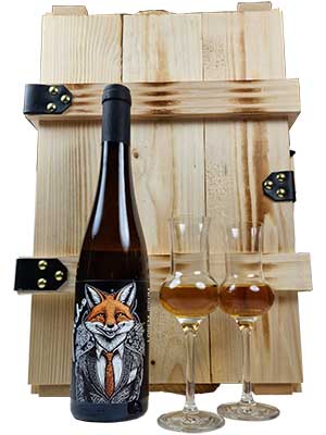 Geschenkset Apéritif “Lorem Ipsum” trocken – Traube + Flasche