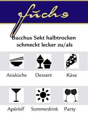 Bacchus Sekt halbtrocken – Genuss-Empfehlung
