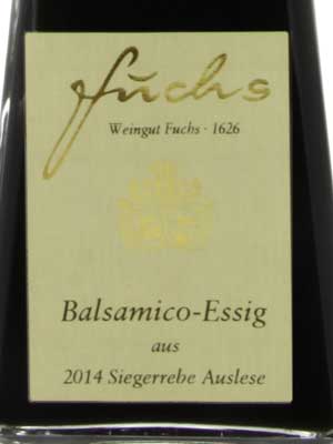 Balsamico-Essig – Etikett