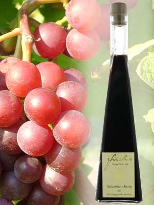 Balsamico-Essig – Traube + Flasche