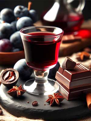 Dornfelder Traubenlikör – zum Essen