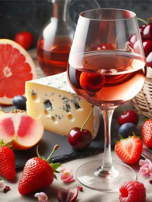 Süße Roséweine passen gut zu Käse