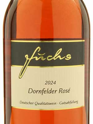 Dornfelder Rosé lieblich, histamingeprüft – Etikett