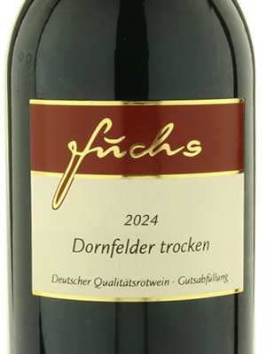 Dornfelder trocken, histamingeprüft – Etikett