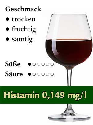 Dornfelder trocken, histamingeprüft – Geschmack