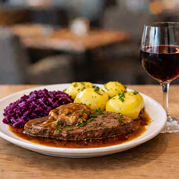 Reh- oder Hirschbraten