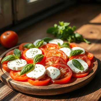 Tomate-Mozzarella-Basilikum