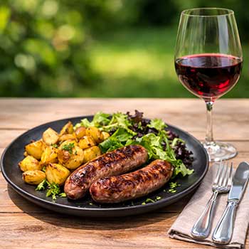 Wildschweinbratwurst