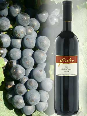 Fuchs «Extra» trocken – Traube + Flasche