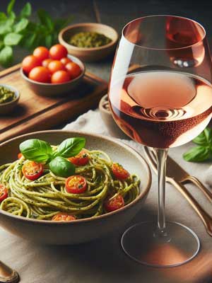 Rosé feinherb – zum Essen