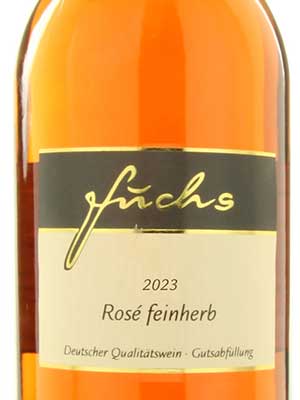 Rosé feinherb – Etikett