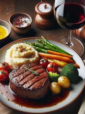 Fuchs Rotwein feinherb – zum Essen