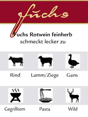 Fuchs Rotwein feinherb, histamingeprüft – Genuss-Empfehlung