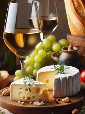 Süßer Weißwein zum Essen