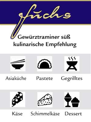 Gewuerztraminer «S» Sweet – Genuss-Empfehlung