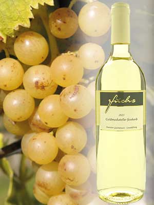 Goldmuskateller feinherb Weißwein