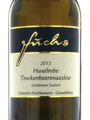 Huxelrebe Trocken­­­beeren­­­auslese edelsüß, histamingeprüft – Etikett