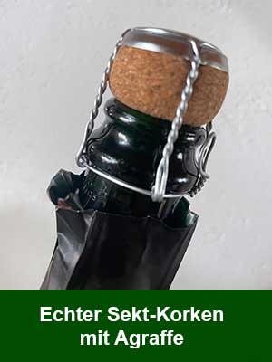 Pinot Blanc Sekt brut – Flaschenverschluss