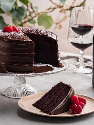 Edelsüße Rotweine sind feinste Begleiter zu schokoladigem Gebäck