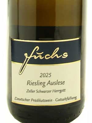 Riesling Auslese lieblich – Etikett
