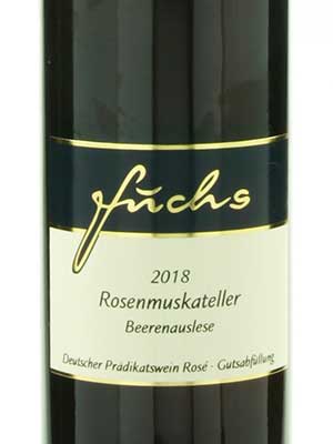 Rosen&shy;muskateller Beerenauslese edelsüß – Etikett