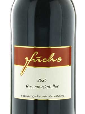 Rosen­muskateller süß – Etikett