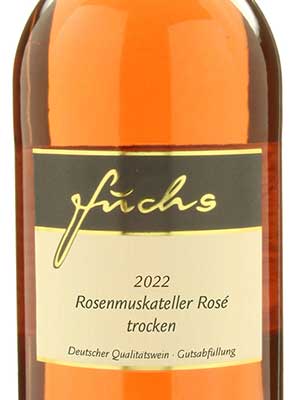 Rosen­­muskateller Rosé trocken – Etikett
