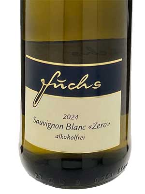 Sauvignon Blanc «Zero», alkoholfrei, histamingeprüft – Etikett