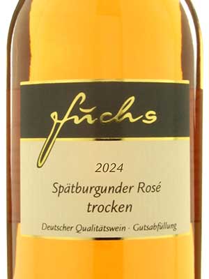 Spätburgunder Rosé trocken – Etikett