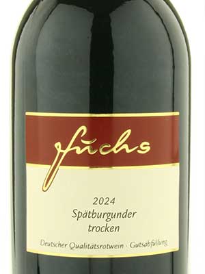 Spätburgunder trocken – Etikett