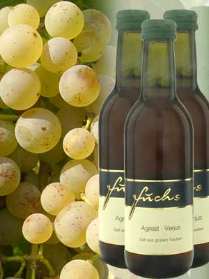 Kennenlern­angebot Verjus – Traube + Flasche