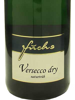 Versecco dry – alkoholfreier “Sekt”, naturtrüb – Etikett
