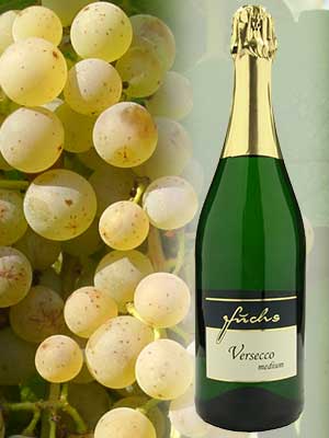 Versecco medium – alkoholfrei – Traube + Flasche